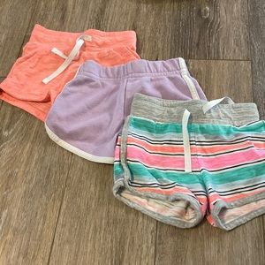 3 pack girls cloth shorts